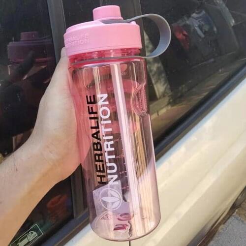 6Color Herbalife Bottle 24Fit Milk Shake Water Bottle 1000ml with Straw Bottle Sports Bottles Plastic Space Bottles Kettle