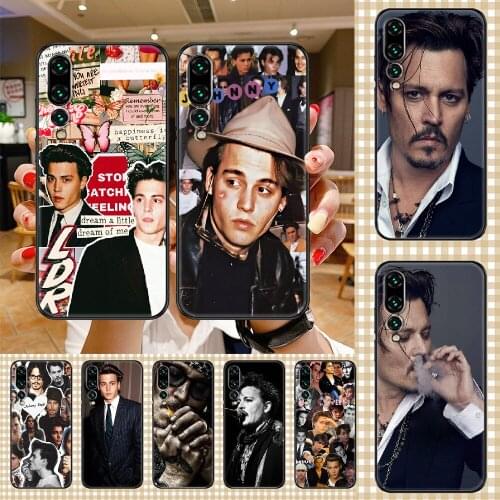 Johnny Depp Phone case For Huawei P Mate P10 P20 P30 P40 10 20 Smart Z Pro Lite 2019 black art Etui soft cell cover trend bumper