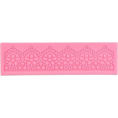 DIY Flower Vine Pattern Lace Embossing Mould Silicone Lace Border Mould Sugar Craft Tools Chocolate mold Fondant Baking Tool