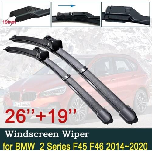 For BMW 2 Series F45 F46 2014~2020 Car Wiper Blades Windscreen Wipers Car Accessories 216i 218i 220i 225i 225xe 216d 218d 220d
