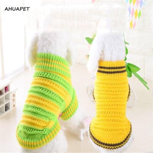 Dog Cat Sweaters Jumper For Small Dogs Chihuahua xxs Clothes French Bulldog Winter Clothing Dachshund Clothes Pet Supplies E