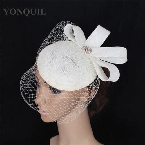 Elegant Wedding Women Ladies Fascinator Hat Headband Bridal Mesh Cap Occasion Headpiece Decoration Attractive Millinery Hats
