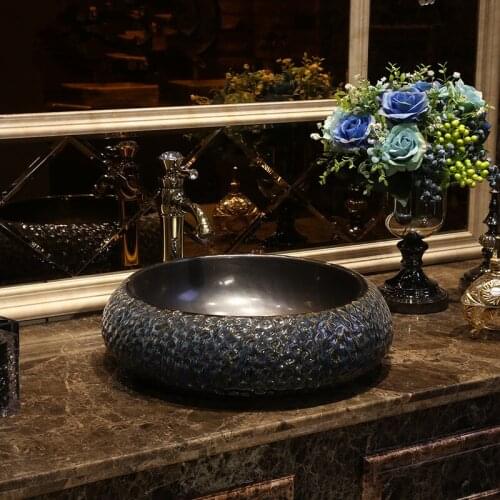 Porcelain Countertop Lavabo Bathroom Sink ceramic Wash Basin bowl antique