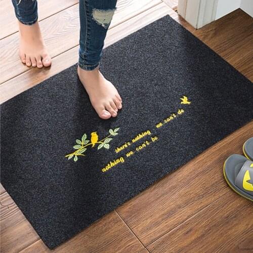 Dirty-proof Nonslip Doormat Free Cutting Entrance Mat Washable Floor Mat for Living Room Kitchen Rug Thin Foot Pad for Bathroom
