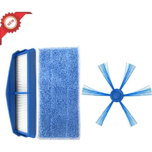 HEPA Filter Mop cloth Side Brush Kit For Philips FC8007 FC8792 FC8794 FC8796 Vacuum Cleaner Replacement Spare Parts