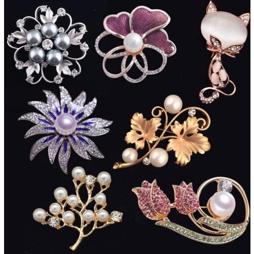 Karopel Flower Brooches For Clothes
