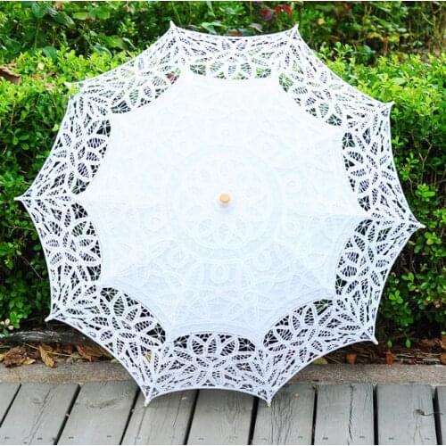 20pcs/Lot Free Shipping Lace Parasol Wedding Umbrella SN1003