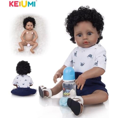 KEIUMI 49CM Reborn Baby Dolls Full Body Silicone Baby Dolls Realistic Waterproof Boy Baby Bonecas Toys For Kid Xmas Gifts