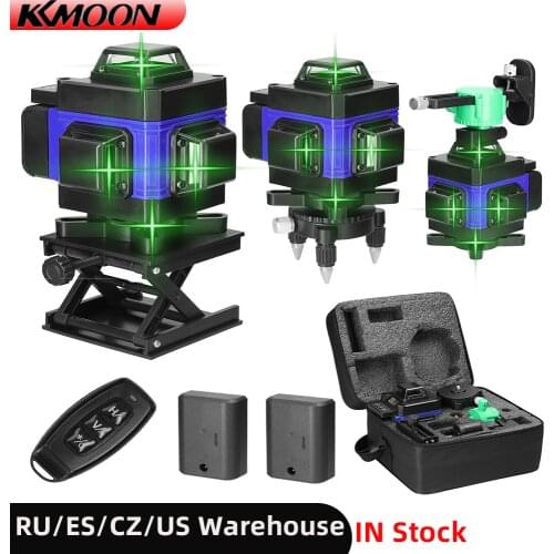 4D 16 Lines Laser Level 3° Self-leveling Machine USB Rechargeable Lithium Battery Leveling Tool Vertical Horizontal Tilt Lines