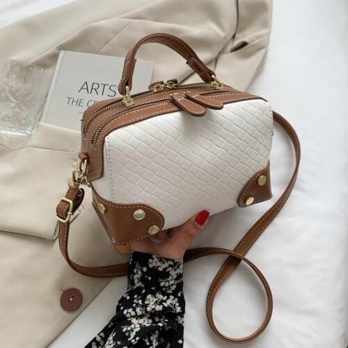 Small PU Leather Tote Crossbody Bags For Women 2021 With Short Handle Shoulder Bag Female Purses and Handbags Luxury Designer