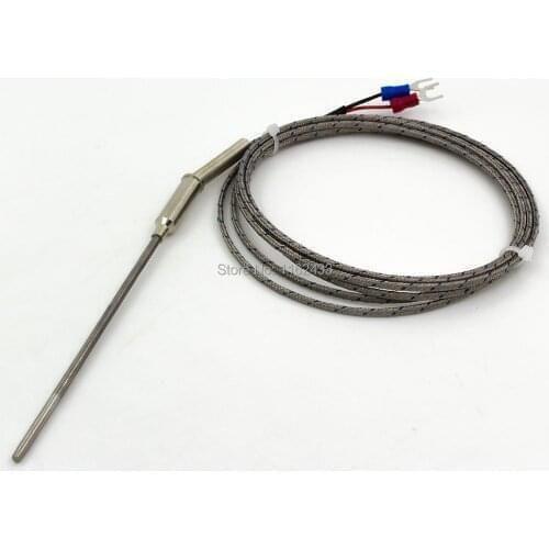FTARP08 K type 3m metal screening cable 50mm flexible probe thermocouple temperature sensor
