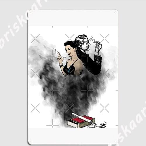 No Smoke Poster Metal Plaque Classic Club Mural Garage Decoration Tin sign Posters