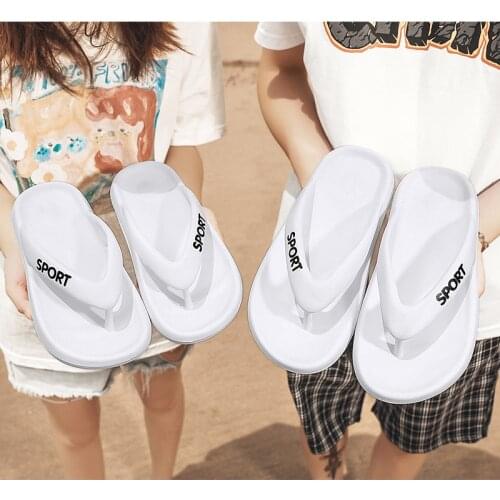 Men Shower Slippers Summer Cool Beach Slippers Women Flip Flops Man Sandals Fashion Home Shoes Light Weight Anti-slip Unisex