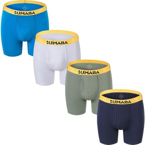 Mens Underwear Boxer-Shorts Breathable Bamboo Fashion Men Casual Convex-Design Mens Multicolor Combination