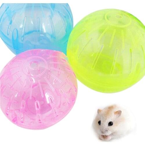 10cm Diameter Hamster Exercise Ball Plastic Hamster Mice Toy Pet Grounder Hamster Running Jogging Ball Small Animal Supplies