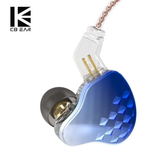 KBEAR Robin 10mm 1DD +4BA Hybrids In-Ear Monitors 2Pin 0.78mm Earphone Zinc Alloy Electroplated Cover Earbuds Upgrade KBEAR Lark