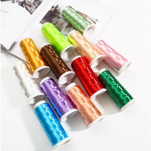 1600m/roll Wrapped Flower High-Gloss Single Strand Velvet Thread Cross Stitch Thread Embroidery Thread Sewing Tool Accessories