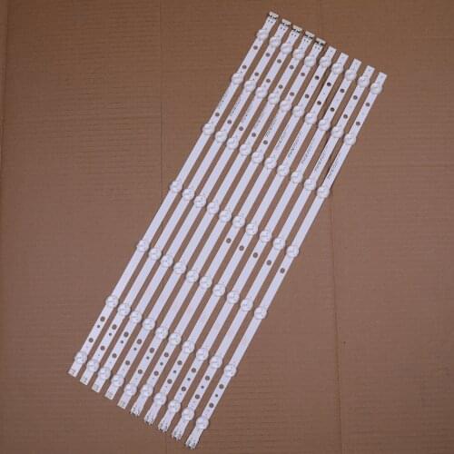 100% New 10pcs/Kit LED strip for SAMSUNG TV UN55J6201 UN55J620D UE55H6204 CY DJ055BGHV1H SAMSUNG 2013SVS55 3228N1 B2 L07 REV1.7
