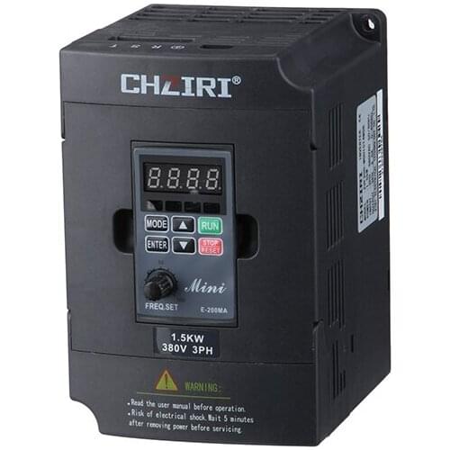 1500w frequency converter 2hp inverter vfd 3phase 380V best enclosure 50hz to 60hz