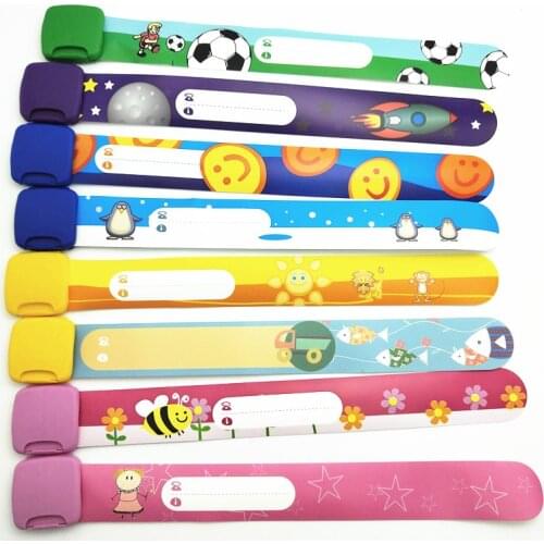 Adjustable Wristbands ID Safety Bracelets for Kids Travel Event Field Trip Outdoor Activity Waterproof Bracelet Reusable SH326