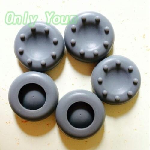 Aipinchun 5Pcs Rubber Silicone Cap Thumbstick Cover Case Joystick Grips For PS4 PS3 XBOX 360 ONE Controller Grey Color