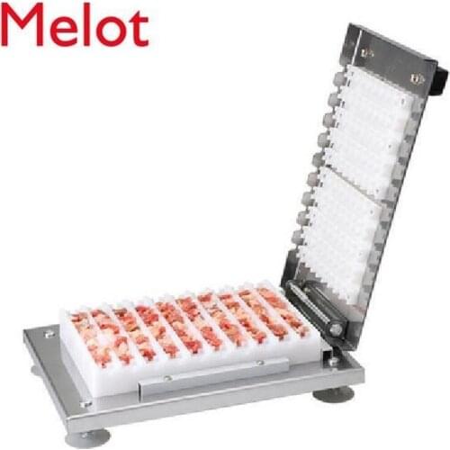 Skewers-Piece Lamb Skewers Artifact Commercial Lamb Skewers Machine Satay Household Portable Barbecue Meat Skewer Machine