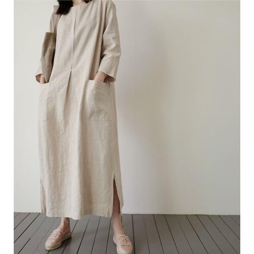 Летние платья из льна Siddons China At AliExpress