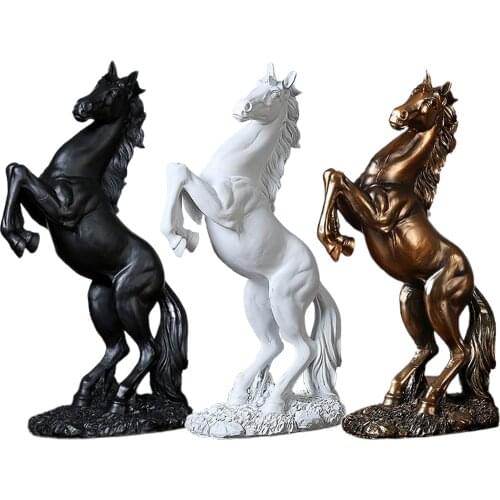 Horse Ffigurine Ornament Statue Home Decor Modern Minimalist Collectible Figurines Modern Style Art Craft Ornament Gift