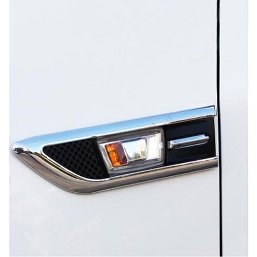 Car Styling Chrome Signal Lamp Cover Side Lights Emblem Decoration Trim Sticker for Chevrolet Cruze Sedan Hatchback 2009-2015