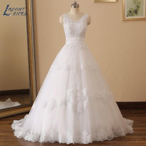 YQS024 Vestido De Noiva Fashion V Neck Sashes Wedding Dress Bridal Gown Backless with Button A Line Wedding Gown Custom Made