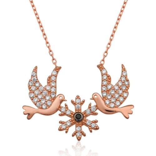 Tevuli 925 Sterling Silver Love Birds Necklace