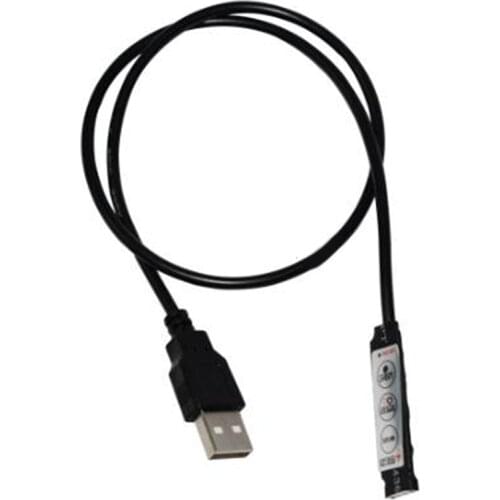 USB Connector Cable Control Line for RGB LED Strip 3 Keys 4 Pins Switch Line