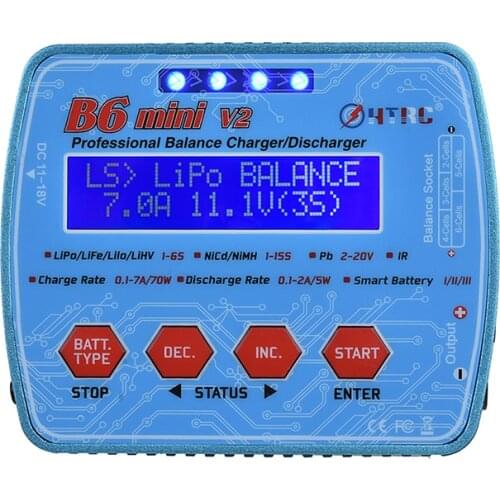 New iMax B6 Mini V2 80W Digital RC Battery Balance Charger PB Lipo Lihv LiIon LiFe NiCd NiMH Smart Battery Discharger