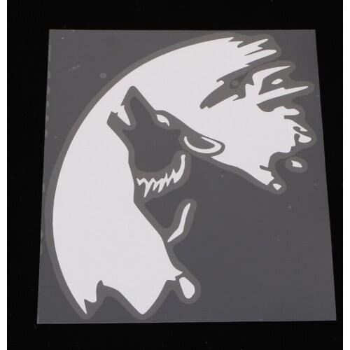 Car Wall Decals Wolf Howling Vinyl Decal Sticker - Wall Decor Motorcycle Car Truck Windows Bumper Glossy