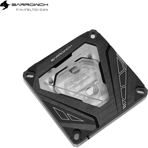 BARROWCH CPU water block for Intel 115X 1150 1155 1156 1200, X99, X299 processors supports synchronous motherboards, FBLTGI-04N
