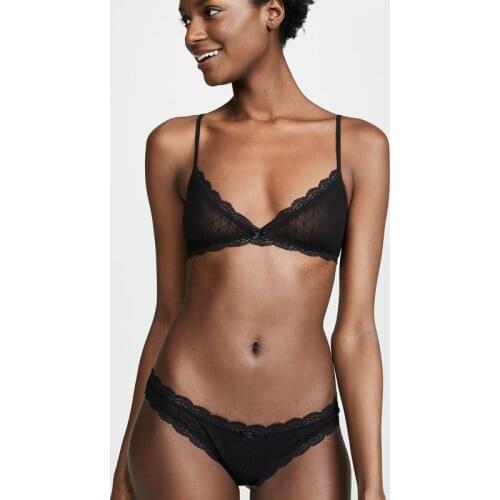 Women Lace Lingerie Set Seamless Underwear Backless Ultra Thin Daily Transparent and Sexy Comfortable Femmes Underwear Set