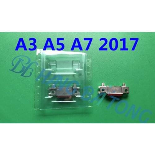 2PCS Original NEW Micro Charger Port USB Charging Socket Flex Connector For Samsung Galaxy 2017 A3 A5 A7 A320 A520 A720