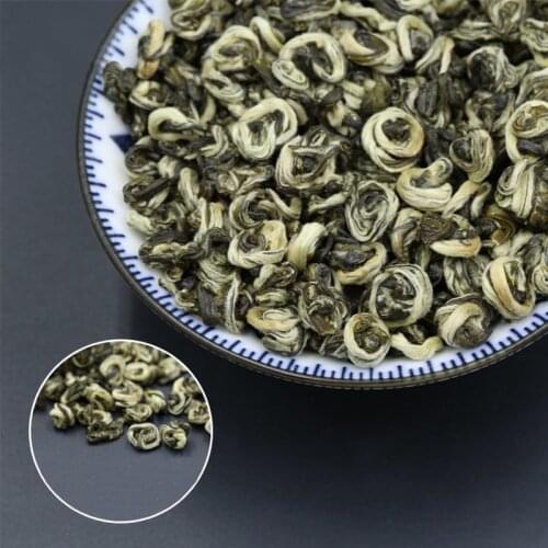2020/2021 Natural Tea Green Piluochun Chinese Tea Green Loose Leaf with Jasmine Floral Scent 250g