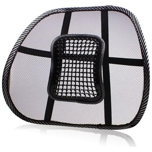 37CMx42CM Universal Car Seat Chair Back Massage Lumbar Support Waist Cushion Mesh Ventilate Cushion Pad for Car Office Home