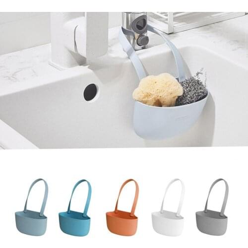 80%HOTSink Sponge Storage Space-saving Hanging Design Bottom Hollow-out Kitchen Sink Sponge Drain Basket for Home