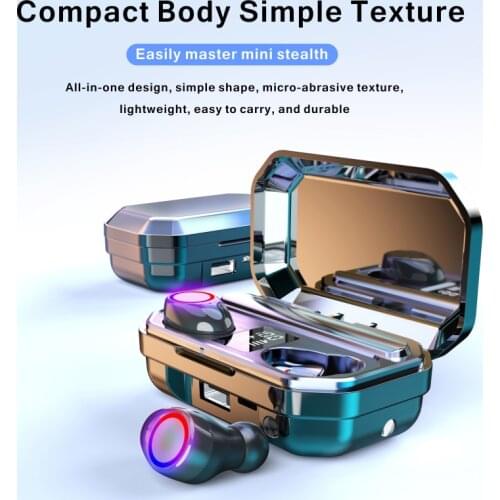 Wireless Bluetooth Earphone with Microphone Sports Waterproof Wireless Headphones Headsets Touch Control Music Earbuds