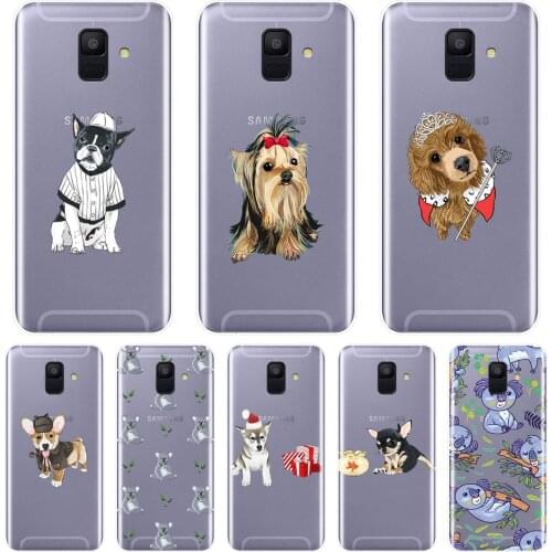 Bug Dog Back Cover For Samsung Galaxy A5 A7 2018 A6 A8 Plus Soft Silicone Phone Case For Samsung Galaxy A3 A5 A7 2016 2017 Case