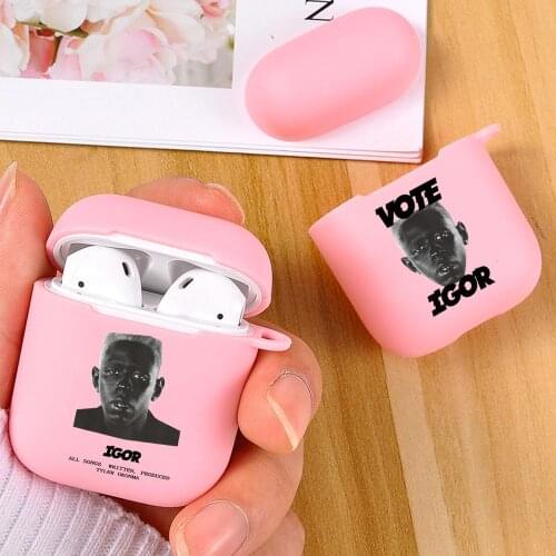 Golf Wang Funny Soft Silicone Light Pink Cover For Airpod 2 Cases Earphone Accessories For Airpods Case Tyler The Creator