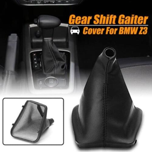 JX-LCLYL PU Gear Stick Shift Konb Gaiter Boot Cover For E30 E34 E36 E46 Z3 X5