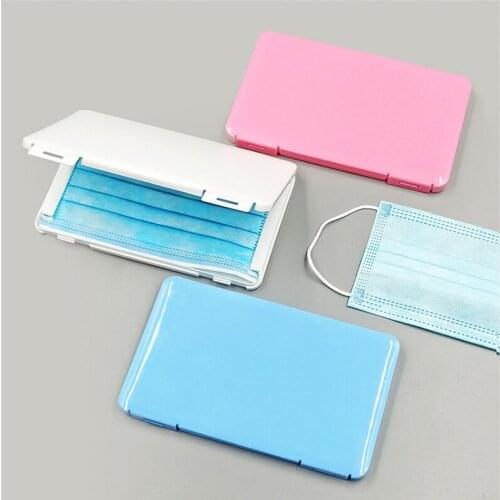 Colorful Mask Storage Box Dustproof and Waterproof Mask Storage Bag Desktop Organizer Containers Protect the hygiene Of The Mask