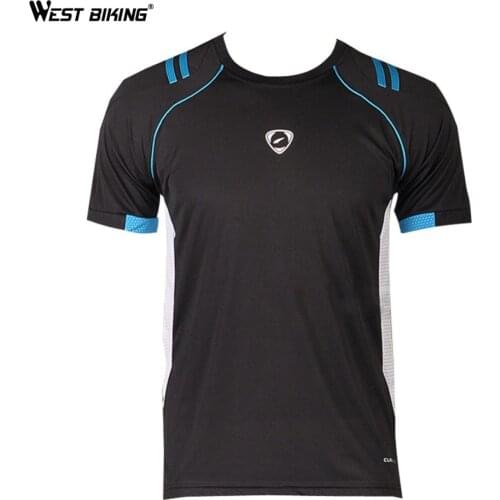 WEST BIKING 2017 Mens T-Shirt Road MTB Bike Bicycle Cycling Jerseys Breathable Anti-Sweat Outdoor Cycling Jersey Clothing