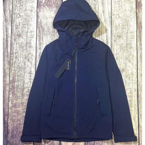 Spring Autumn Mens Casual Business Tooling Function Waterproof Windproof Hooded Jacket Windbreaker