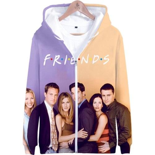 FRIENDS 3D Printed Hoodies Women/Men TV Show I'll Be There for You Hoodie Sweatshirt Fashion Fleece Warm Jacket Coat 4XL Clothes