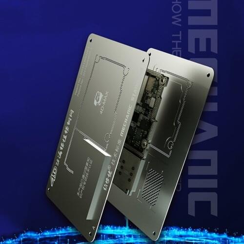 MECHANIC 4D BGA Reballing Stencils Kit For iPhone 11/11 Pro/11 Pro Max/XS Max/ XS/X Motherboard IC Chip Reballing Stencils