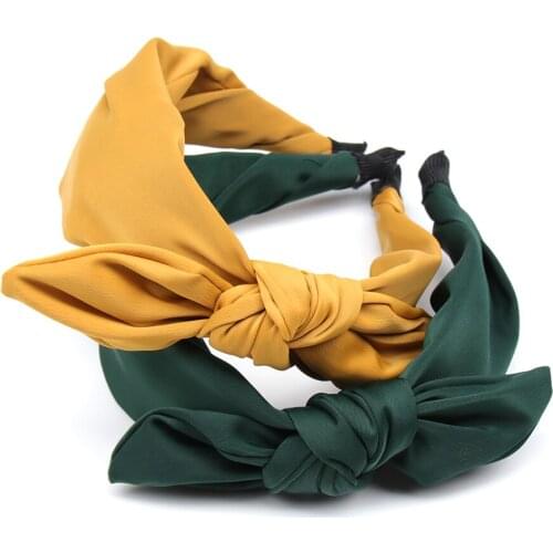 Korean Boutique Hairband Rabbit Ears Cloth Bow Headband Women Girls Hair Head Hoop Bands Accessories For Girl Hairbands Headwear